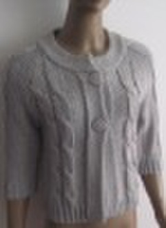 girl's fashion cable knit  cardigan