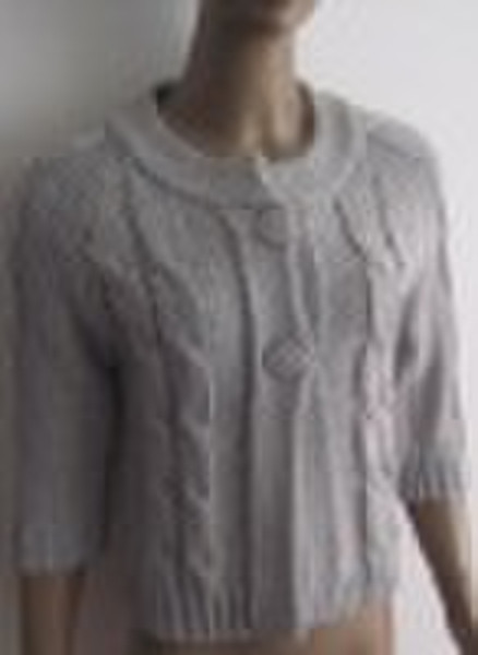 girl's fashion cable knit  cardigan