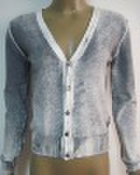 ladies 100%cotton garment dye knitted clothing