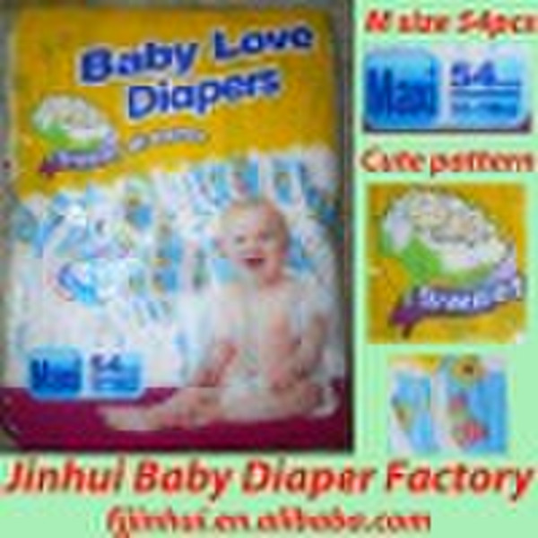 Lovely disposable baby diaper
