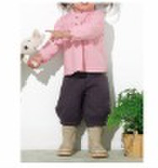 Nissen Girl pants/Air layer Cotton Middle Bootcut
