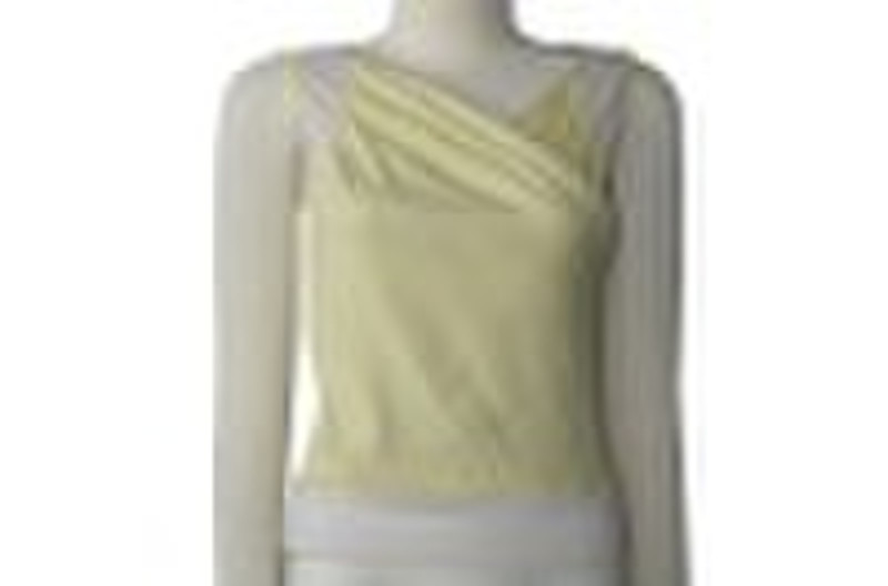 Bamboo sleeveless yoga wrap top