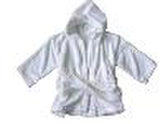 Organic bamboo Baby hooded bathrobe