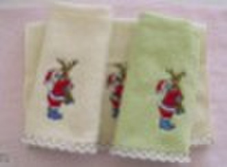 100% bamboo christmas embroidery towel