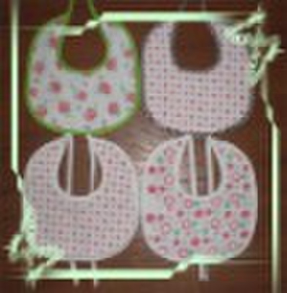 100% cotton print baby bib