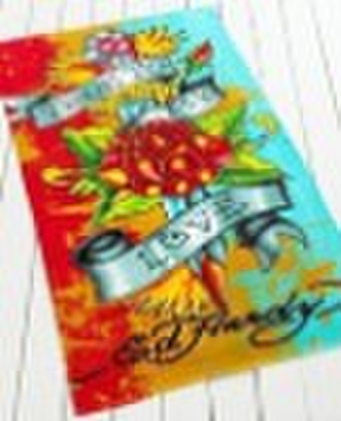 100% cotton velour reactive printed beach towel