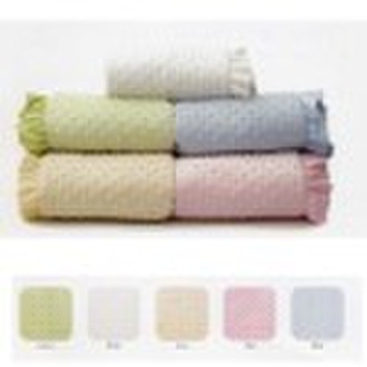 minky dot blanket