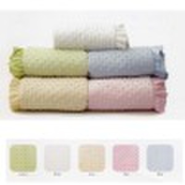 minky dot blanket