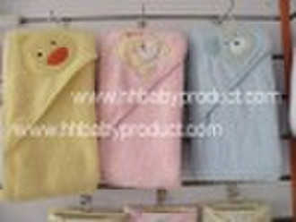 embroidery cotton hooded towel