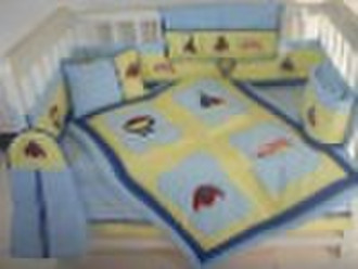 baby bedding sets 100%cotton car embroidery