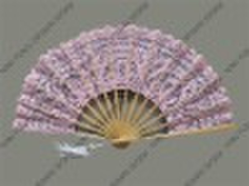 Twin Tassels Lace Fans - Handmade Craft Fan