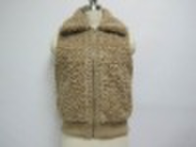 70% Acryl 30% Polyester FAUX FUR DAMEN VEST