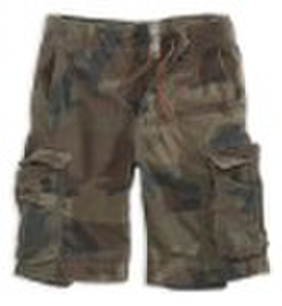 Kurzschlüsse der Männer, camou Shorts, Leinwand Hose, cotto