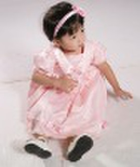 платье партии розовый прекрасный ребенок девушки ГОРЯЧАЯ !!