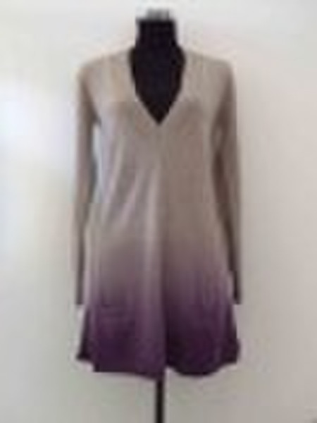 Dip dye cashmere sweater