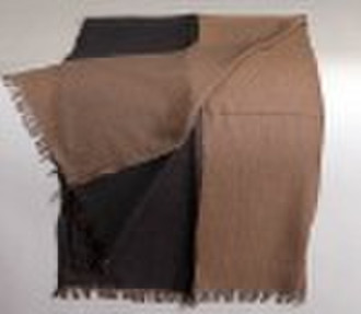 45% cashmere 55%silk worsted scarf