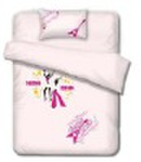 embroidery cotton duvet set (flat sheet, bedding,