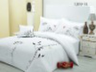 Embroidery duvet set (duvet cover, flat sheet, pil