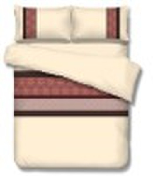 embroidery cotton duvet set ( flat sheet, bedding,