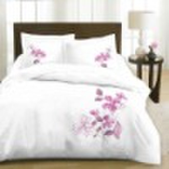 embroidery duvet set (fitted, bedsheet, pillowcase