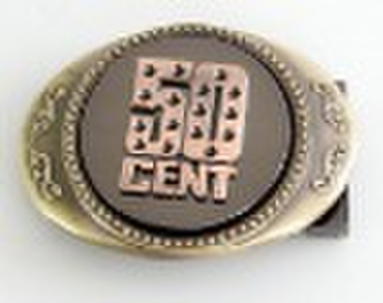 Rotating Fashion Buckle with 50CENTS as logo