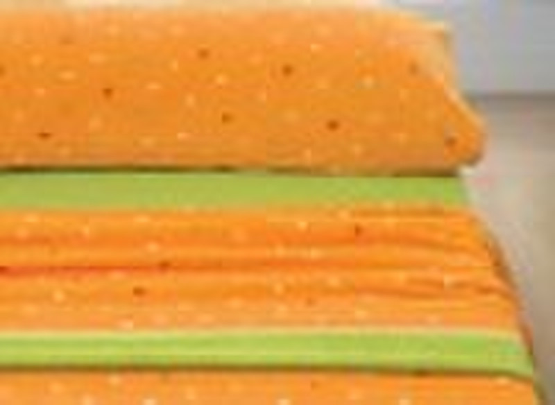 coral fleece bedding set (top sheet + fitted sheet