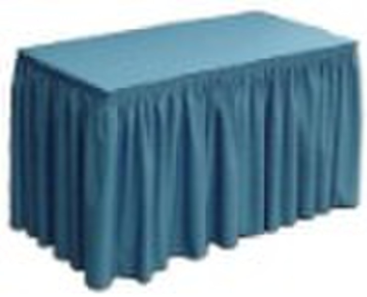 Polyester table skirting