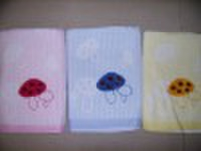 BATH TOWEL(cutting and jacquard with embroidery si