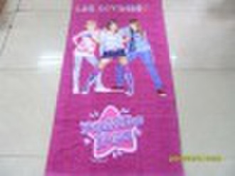 reactive printed beach towel