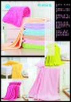 Coral fabric blanket