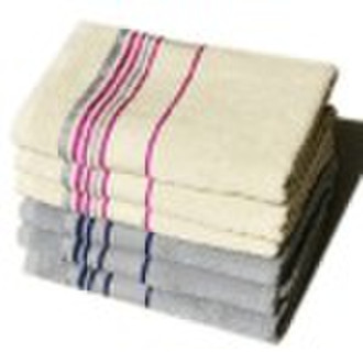 100% cotton satin stripe towel