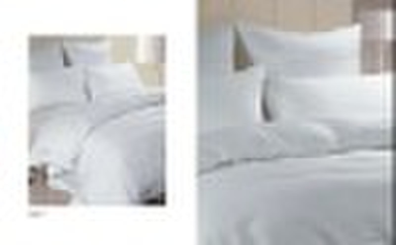 hotel bed linen set, flat sheet, pillow case and d