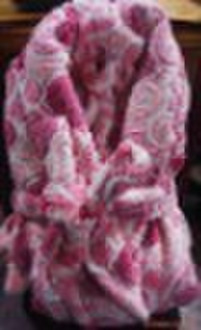 Coral fleece robe