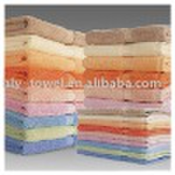 cotton stain stripe dobby towel