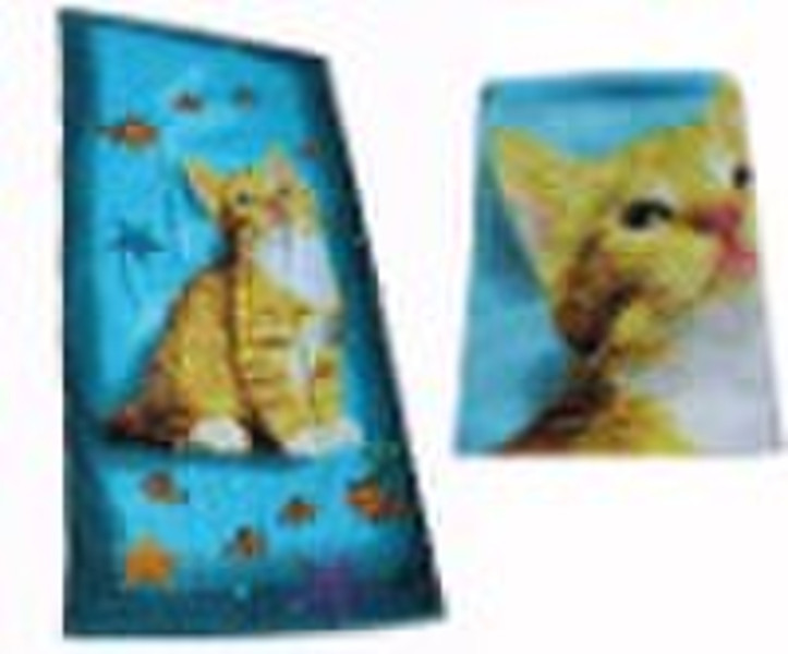 100% cotton printing beach towel