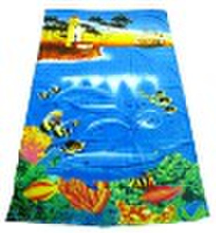 100% Cotton Velour Printed Beach Towel 28"X58