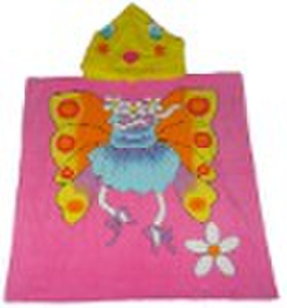 Cotton Velour Printed hooded Towel