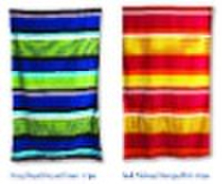 beach towel yarn dyed jacquard velour - fashion st