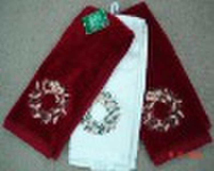 christmas Hand towel pack with ribbion