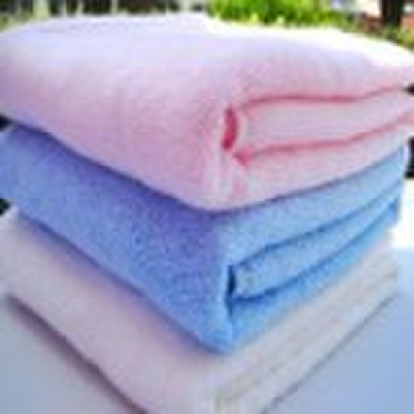 embroidered bath towel