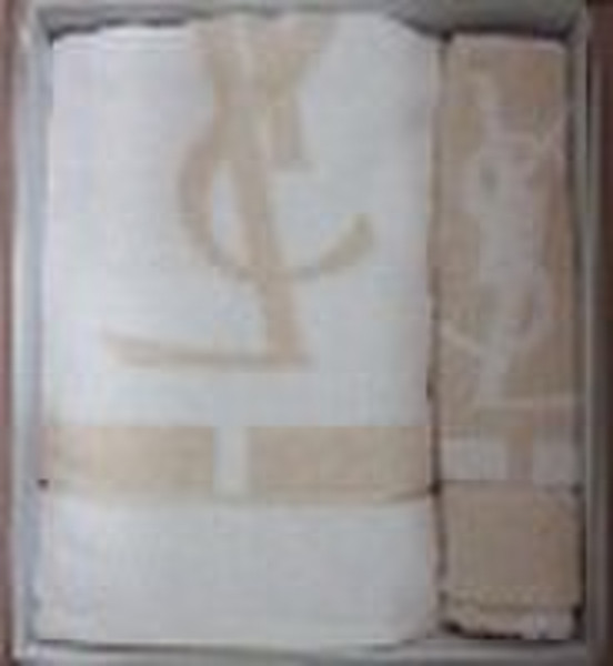 100% cotton jacquard bath  towel