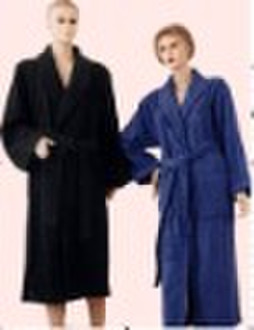 100% cotton adult velour bathrobe