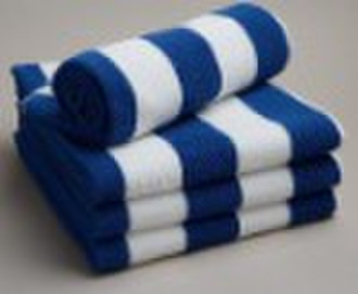 100% cotton stripe velour bath   towel