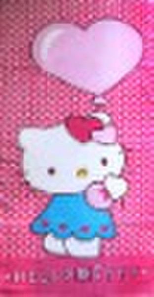 Hello kitty 100%new cotton baby print beach towel