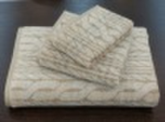 jacquard bath towel