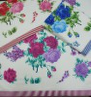 reactive print velour  towel