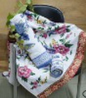 reactive-print bath  towel