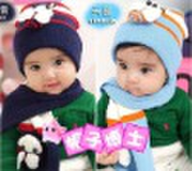 children kids knitted hats and scarf  /winter  Acc