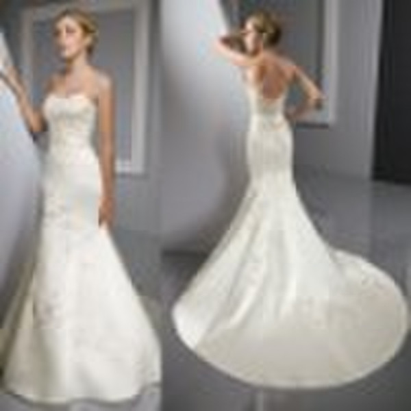 HOT top Sale Appliqued wedding gown