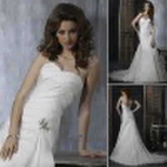 Newest style H-2333 zhenzhen organza wedding dress